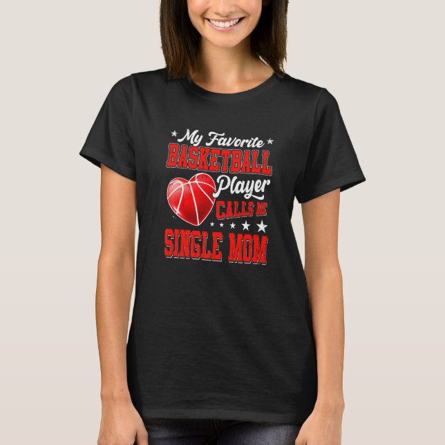 Retro My Lieblings Basketball Player ruft mich Sin T-Shirt (Vorderseite)