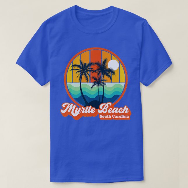 Retro Myrtle Beach South Carolina Sommer 90er Jahr T-Shirt (Design vorne)
