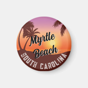Retro Myrtle Beach Stimmung: Vintage 80er Jahre So Magnet