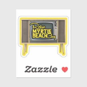 Retro Myrtle Beach Typ Aufkleber
