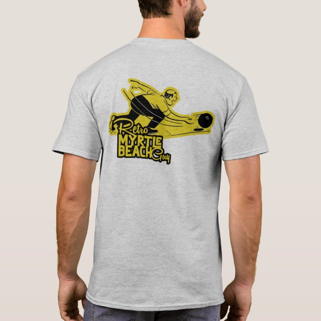 Retro Myrtle Beach Typ Bowling T-Shirt (Rückseite)