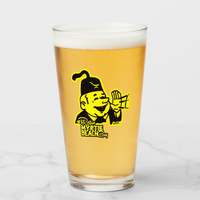 Retro Myrtle Beach Typ Glas (Vorne (Gefüllt))