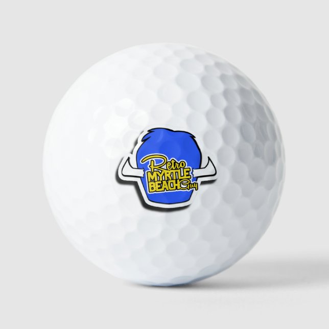 Retro Myrtle Beach Typ Lodge Hat Golfball (Vorderseite)