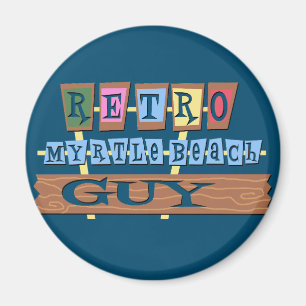 Retro Myrtle Beach Typ Magnet