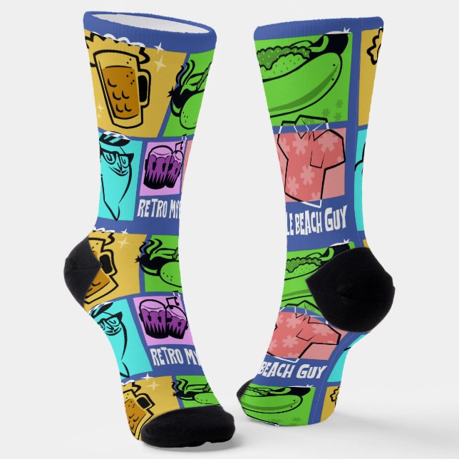 Retro Myrtle Beach Typ Socken (Gewinkelt)