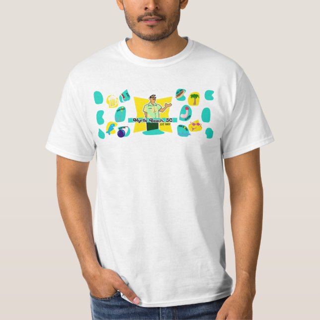 Retro Myrtle Beach Typ T-Shirt (Vorderseite)