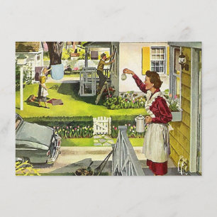 Retro Nachbarschaftswache-Sozialsitzungs-Einladung Einladung