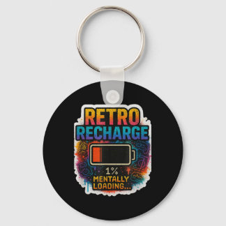 „retro Nachladen – Mental am Laden…“ Schlüsselanhänger