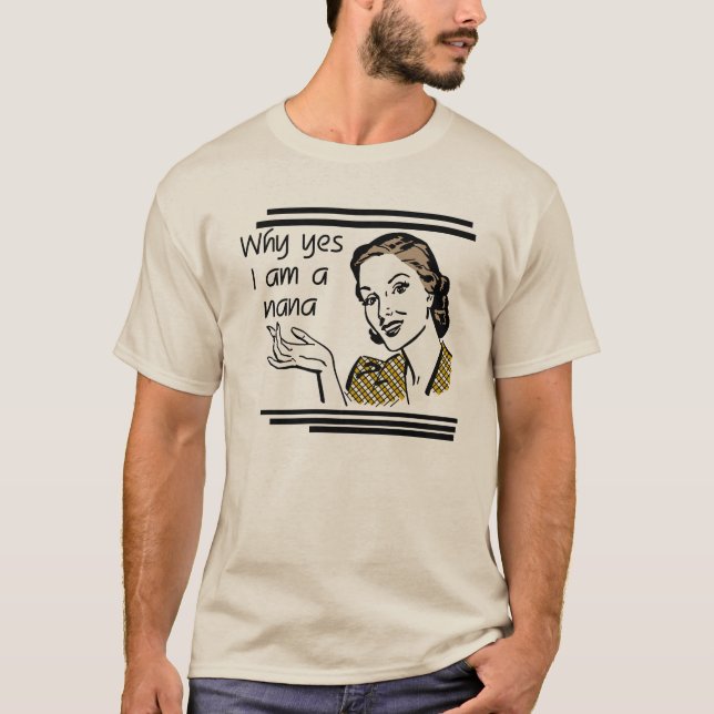 Retro Nana-T - Shirts und -geschenke (Vorderseite)