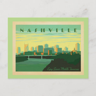 Retro Nashville Postkarte