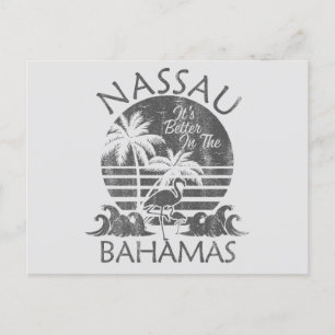 Retro Nassau Bahamas Postcard Aussichtskarte Postkarte