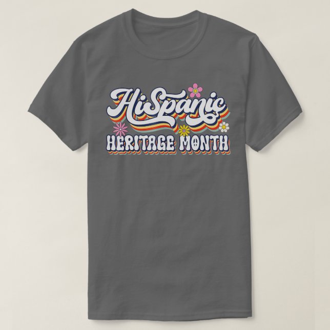 Retro National Hispanic Heritage Monat Vintag T-Shirt (Design vorne)