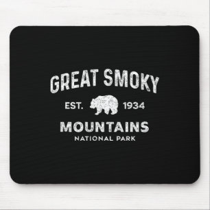 Retro National Park Herren Damen Wandern Great Smo Mousepad
