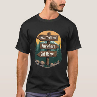 Retro-Nationalpark-Wanderweg-Schild-Wanderabenteue T-Shirt