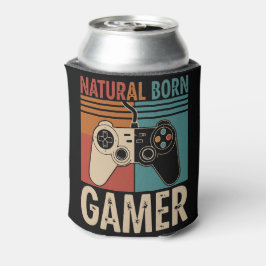 Retro Natural Born Gamer Funny Dosenkühler