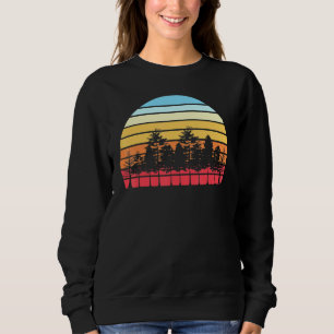 Retro Nature Wildlife Trees Outdoor Wild Forest Sweatshirt