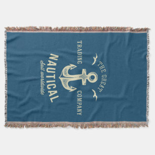 Retro nautischlogo decke