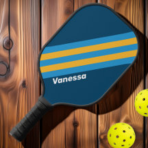 Retro Navy Blue Streifen mit Namen