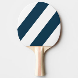 Retro Navy Drei fette Streifen Tischtennis Schläger