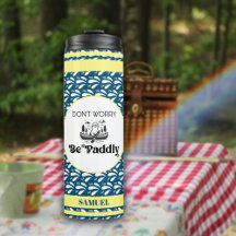 Retro Navy Muster Streifen Canoe Otter Individuell