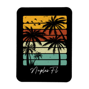 Retro Neapel Florida Vintage 70er 80er Strandstil Magnet