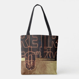 Retro Nebel mit personalisiertem Namen/Text Tote B