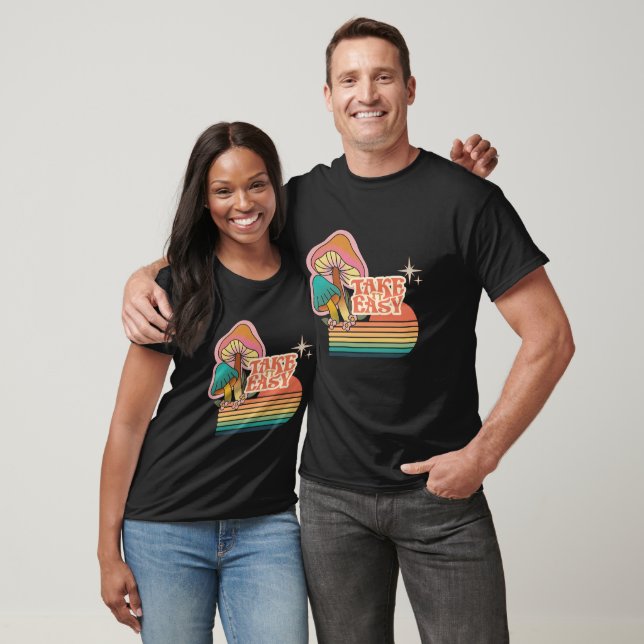 Retro NEHMEN SIE ES LEICHT T-Shirt (Unisex)
