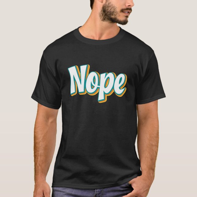 Retro Nein T-Shirt (Vorderseite)