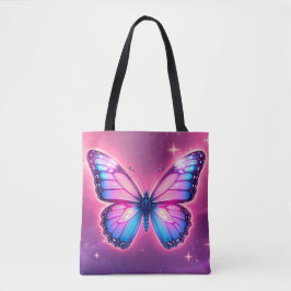Retro Neon Butterfly Tasche