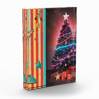 Retro Neon Christmas Fotoblock