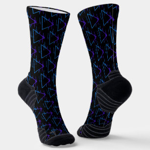 Retro Neon Geometric Muster 2 Socken