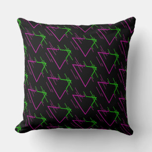 Retro Neon Geometric Muster Kissen