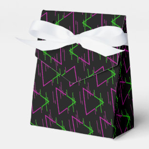 Retro Neon Geometric Pattern Zent Geschenkschachtel