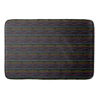 Retro Neon Lines Retro Style Badematte
