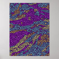 Retro Neon Maze Pattern - Arcade Ästhetik