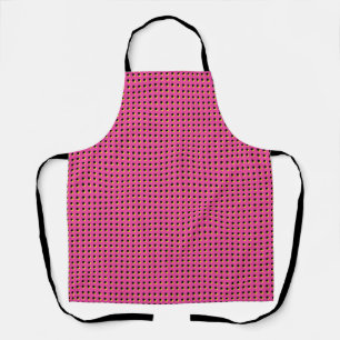 Retro Neon Pink Dots Pattern der 80er/90er Jahre Schürze