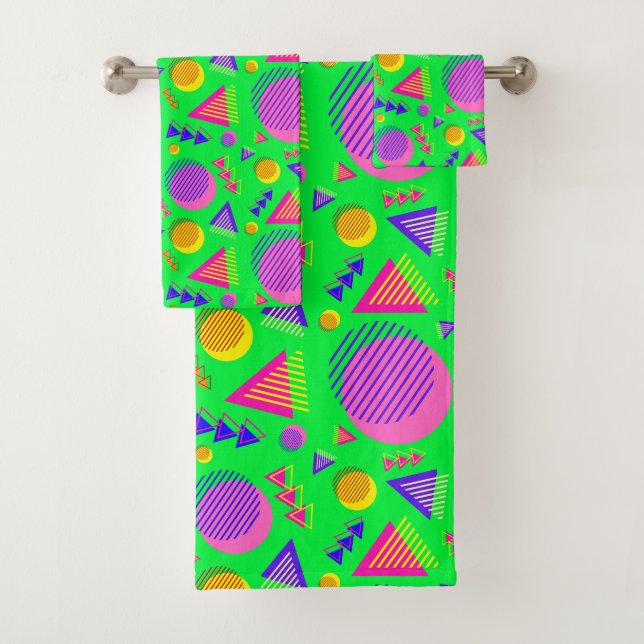 Retro-Neon-Stimmung Badhandtuch Set (Insitu)
