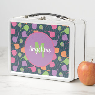 Retro Neon Stingray Metal Lunch Box