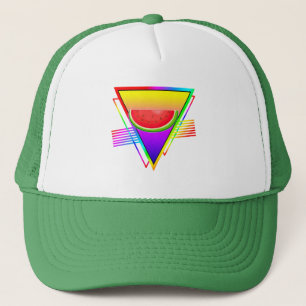 Retro Neon Watermelon Truckerkappe