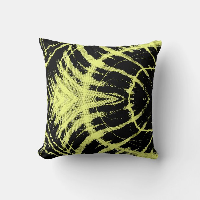 Retro Neonmuster Pillow Kissen (Vorderseite)