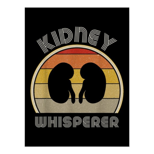 Retro Nephrologie Nurse Poster (Vorderseite)