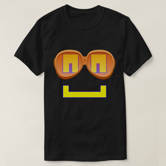 Retro Nerd Robot T-Shirt (Design vorne)