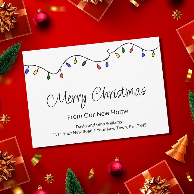 Retro Neue Zuhause Weihnachtslichter bewegen Ankündigung (Von Creator hochgeladen)