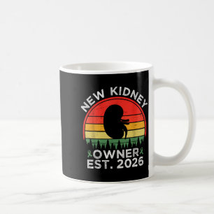 Retro-Neuer Nierenbesitzer Est. 2026 Nierentranspl Kaffeetasse