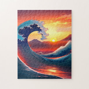 Retro-Neuinterpretation von The Great Wave Off Puzzle