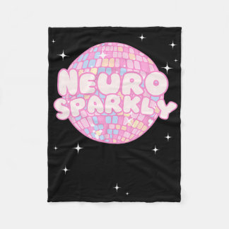 Retro Neurodivergenter Neurosparkly Autismus-Spekt Fleecedecke