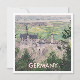 Retro Neuschwanstein Schloss in Deutschland