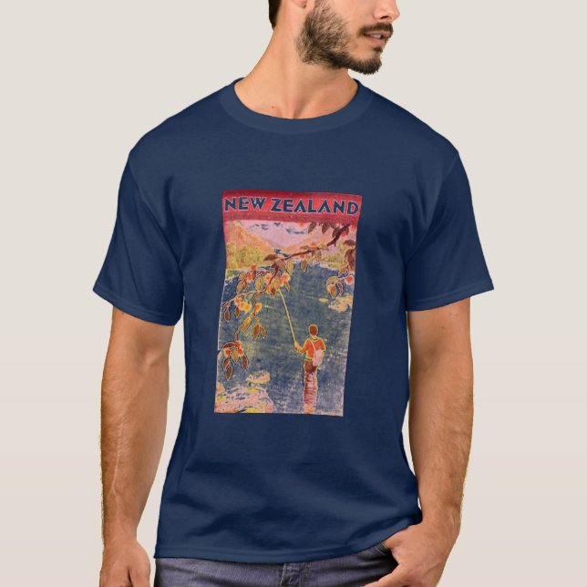 Retro Neuseeland-T - Shirt (Vorderseite)