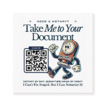 Retro Nevada Notary Public QR Code Fun