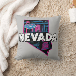 Retro Nevada Silhouette Kissen